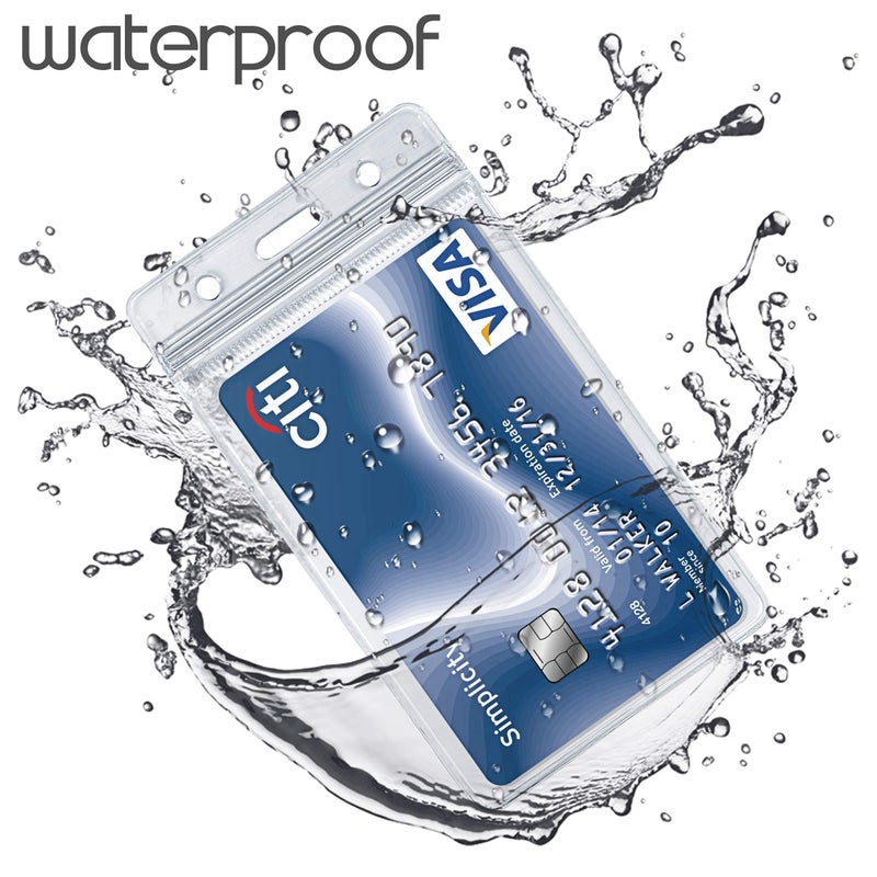 Kaptron 20 Inch Flat Polyester ID Lanyard with Retractable Badge Reel and Vertical Name Badge Holder (2 Pack) for Offices, Schools, Drivers Licence - Image 5